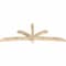 Ekena Millwork Davenport Rough Sawn Timber Gable Bracket, Douglas Fir, 96"W x 36"H x 4"D x 4"F, 9/12 Pitch GBW096X36X0404DAV00RDF - alternate 3